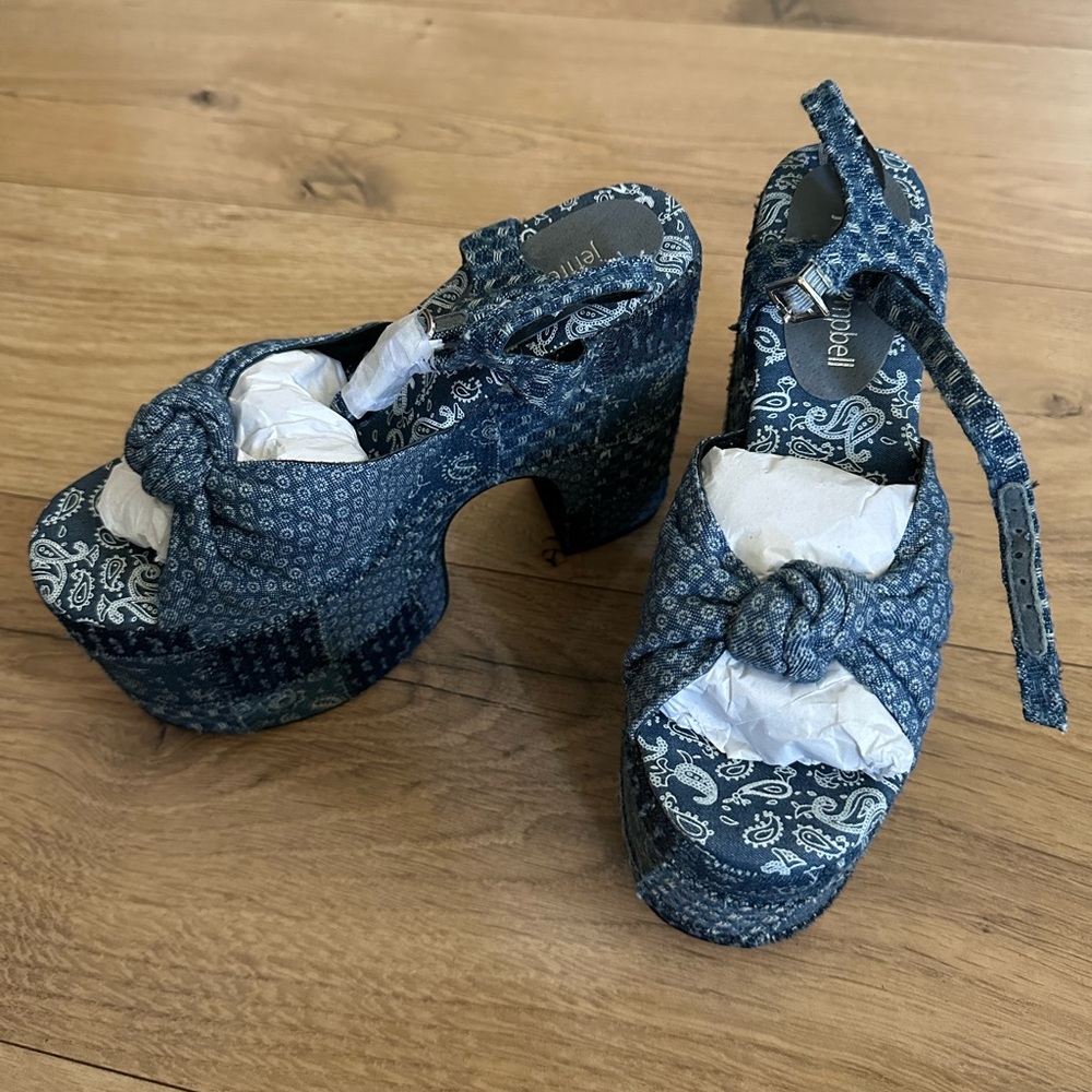 Jeffrey Campbell Denim Wedges